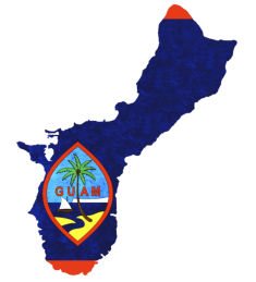 Guam seal Map Sticker