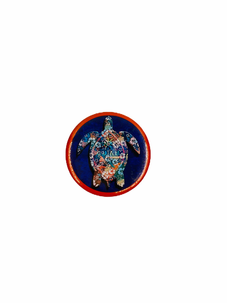 Floral Turtle Bottle Opener Magnet