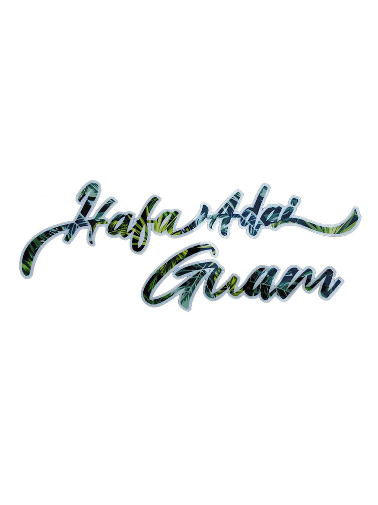 Tropical HA Guam Sticker