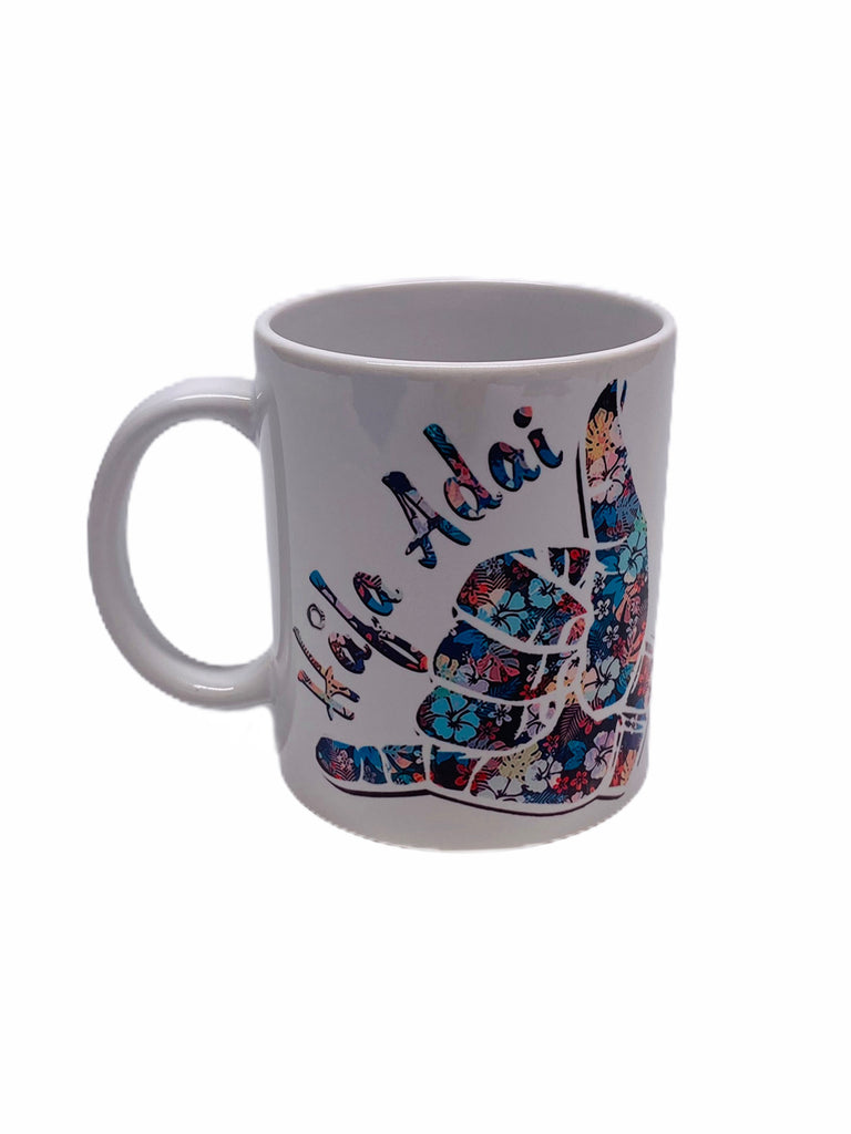 Floral HA HL Square Guam Mugs