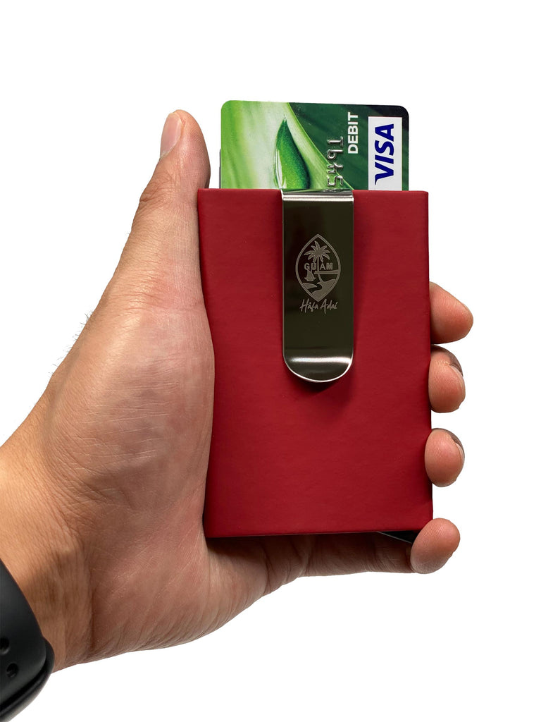 CC Holder/Money Clip Red