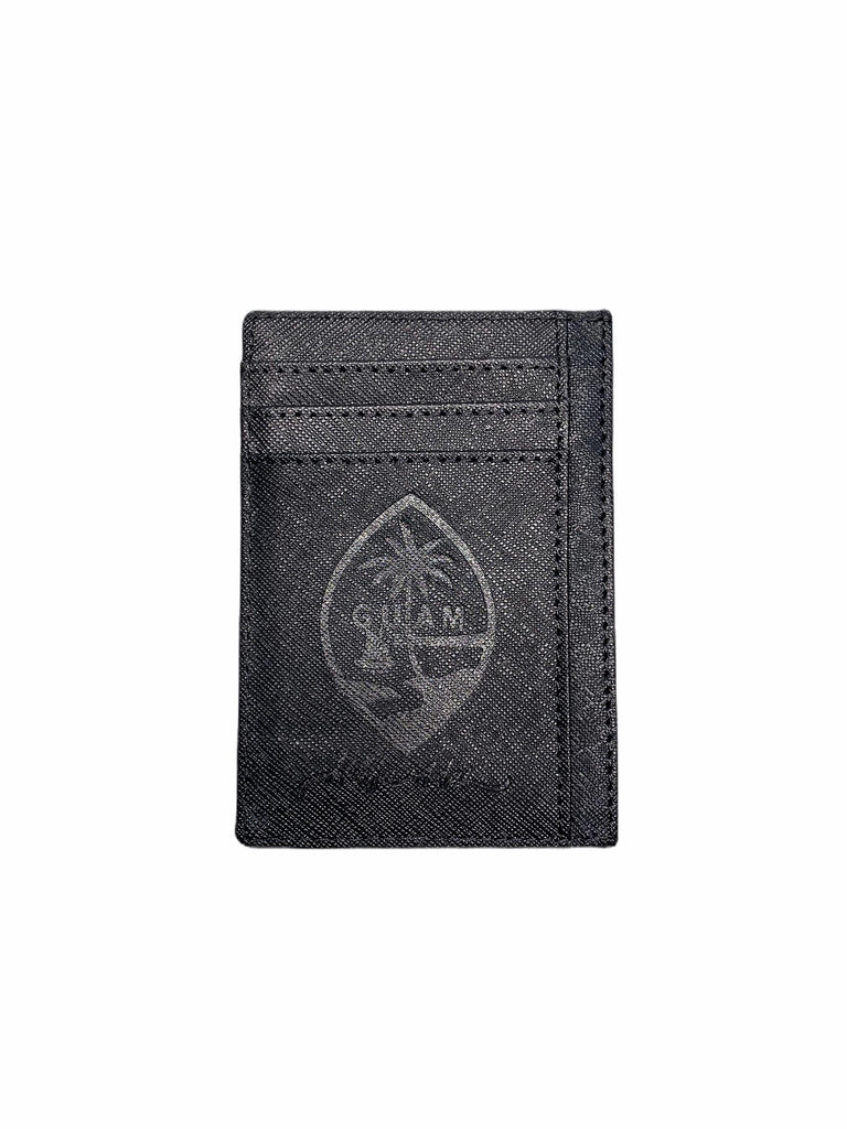 Leather ID Card Holder Black