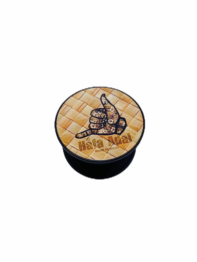 Woven Brown Floral HA Hang loose Phone Stand