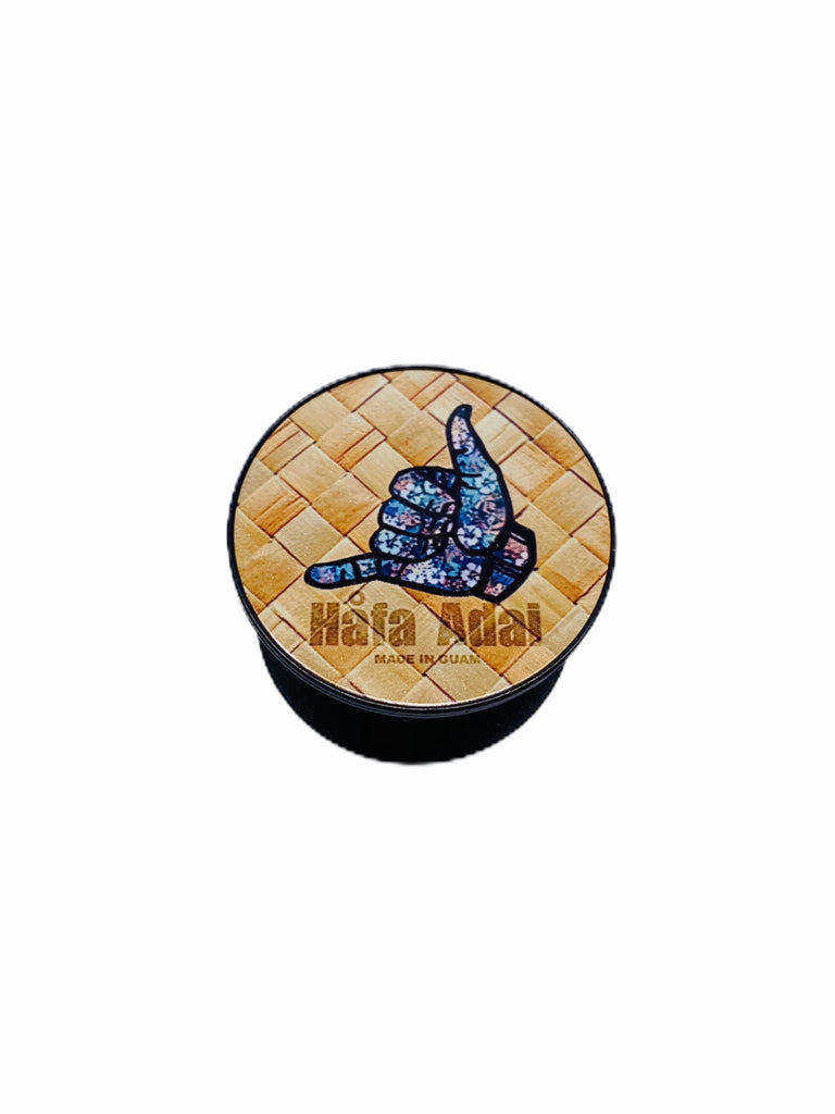 Brown Woven Floral HA Hang Loose Phone Stand