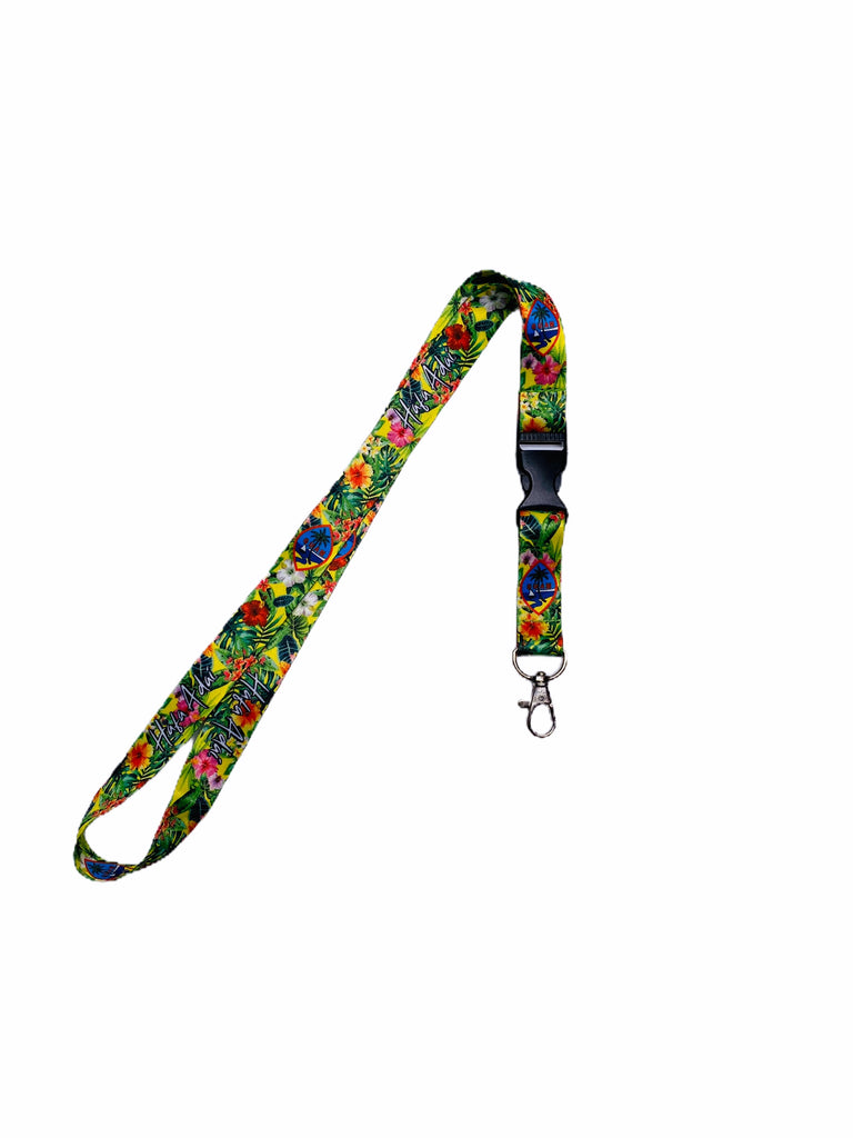 Floral Tropical Lanyard