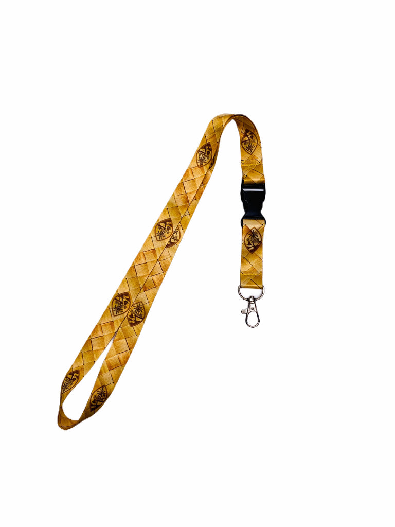 Brown Woven Lanyard